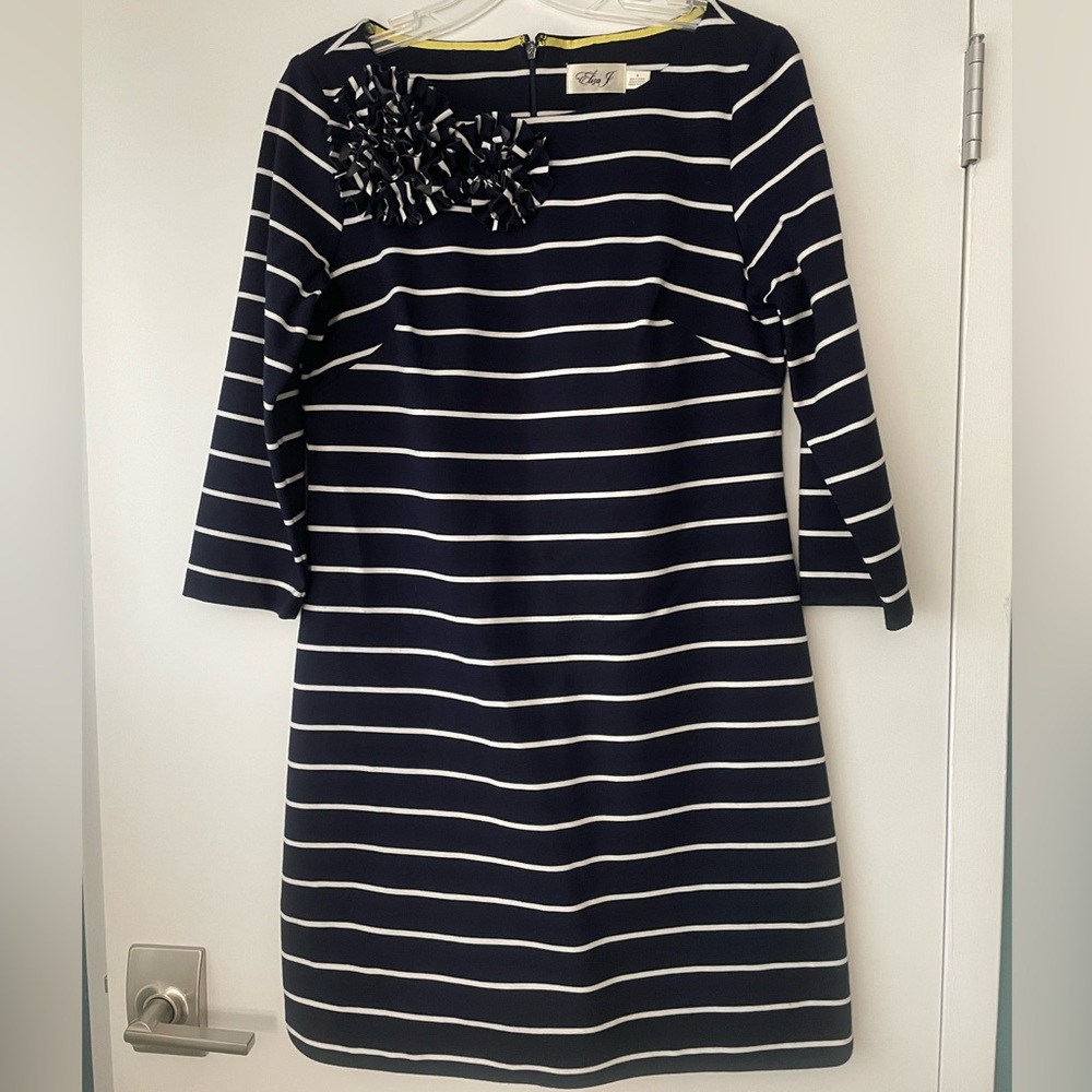 Eliza J striped shift dress